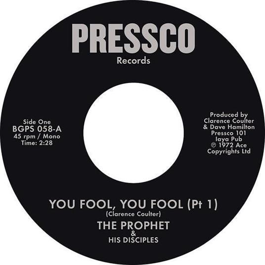 You Fool, You Fool - Vinile LP di Prophet & His Disciples