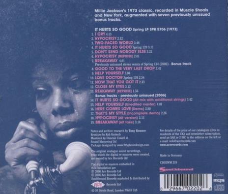 It Hurts so Good - CD Audio di Millie Jackson - 2