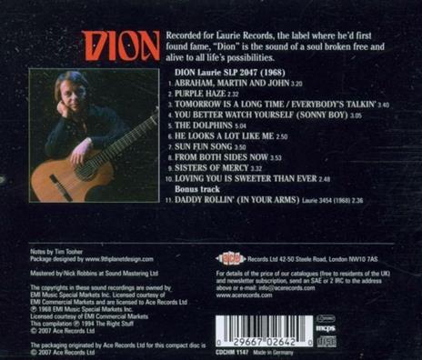 Abraham, Martin & John - CD Audio di Dion - 2