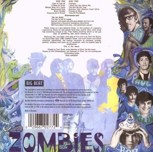 Odessey & Oracle - CD Audio di Zombies - 2