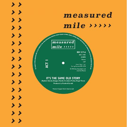 It's The Same Old Story - Night Of The Wolf (Ivano Fossati) - Vinile 7'' di Act 1