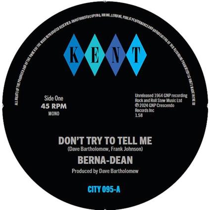 Don'T Try To Tell Me - Laughing On The Outside - Vinile LP di Berna-Dean