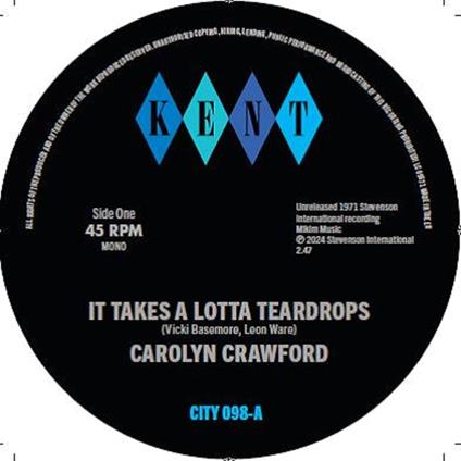 It Takes A Lotta Teardrops - I'm In Love - Vinile LP di Carolyn Crawford
