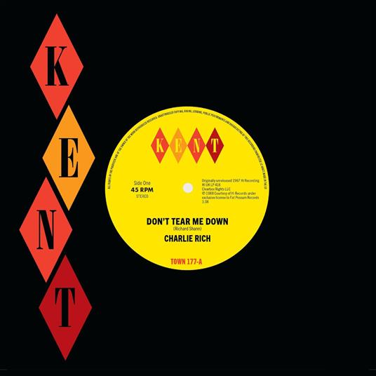 Don'T Tear Me Down - Hotels, Motels - Vinile 7'' di Charlie Rich