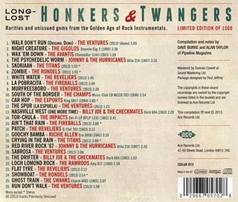 Long Lost Honkers - CD Audio - 2