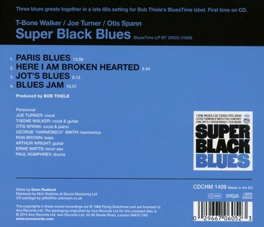 Super Black Blues - CD Audio di Big Joe Turner,T-Bone Walker,Otis Spann - 2