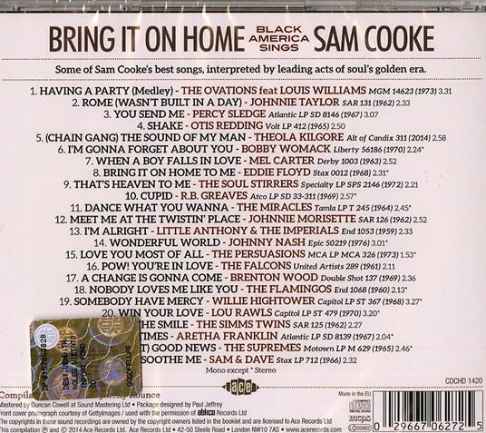 Bring it on Home - CD Audio di Sam Cooke - 2