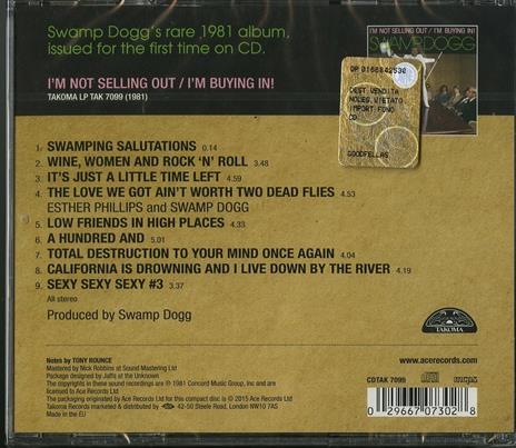 I'm Not Selling Out. I'm Buying in! - CD Audio di Swamp Dogg - 2