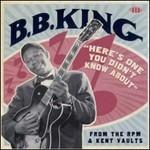 Here's One You Didn't Know About - CD Audio di B.B. King