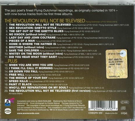 Revolution Will Not Be Televised - CD Audio di Gil Scott-Heron - 2