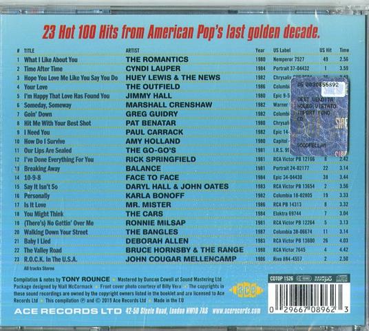 Rockin in the Usa. Hot 100 Hits - CD Audio - 2