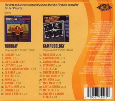 Torquay - Campusology - CD Audio di Fireballs - 2