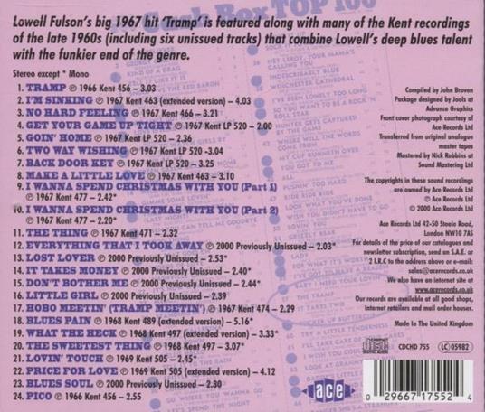 Tramps Years - CD Audio di Lowell Fulson - 2