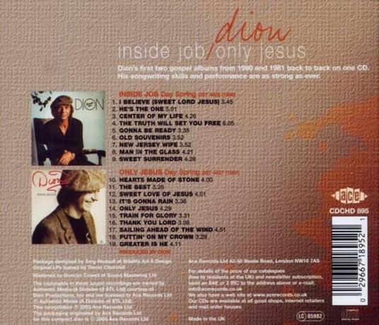 Inside Job - Only Jesus - CD Audio di Dion - 2