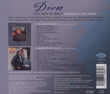 I Put Away My Idols-Kingdom - CD Audio di Dion - 2