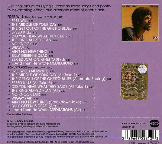 Free Will - CD Audio di Gil Scott-Heron - 2