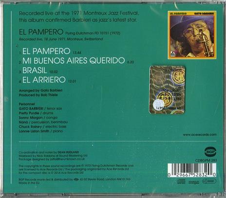 El Pampero - CD Audio di Gato Barbieri - 2