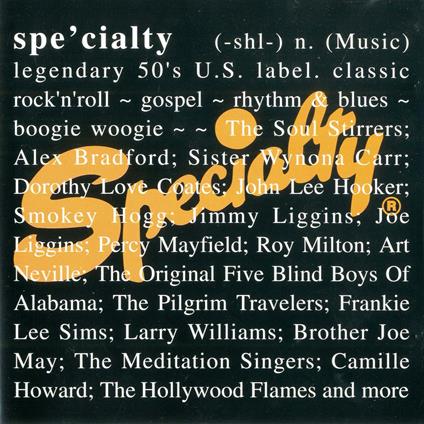 Its Spelt Specialty - CD Audio