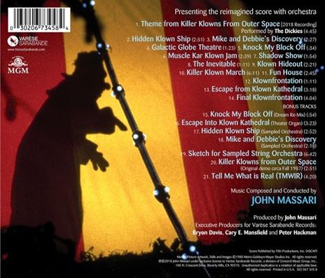 Killer Klowns from Outer Space (Colonna sonora) - CD Audio - 2