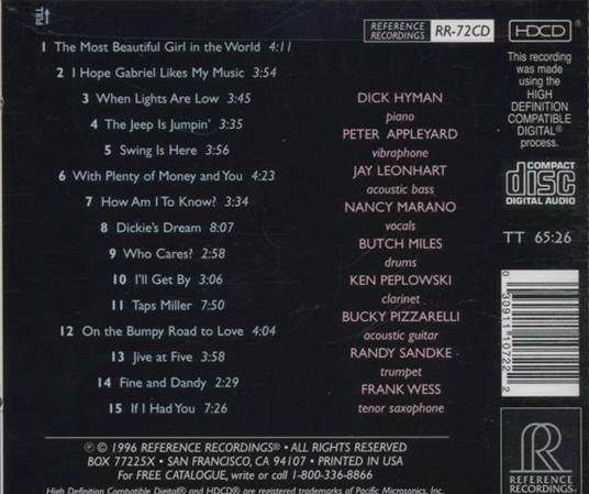 Swing Is Here - CD Audio di Dick Hyman - 2