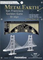 Golden Gate San Francisco Bridge Silver Metal Earth 3D Model Kit MMS001