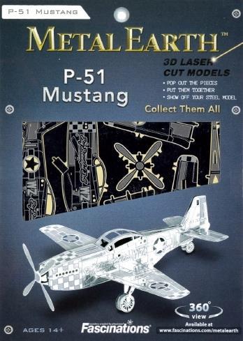 Metal Earth Mustang P-51 Bouwpakket
