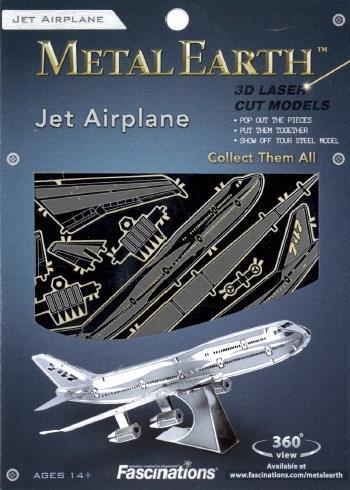 Boing 747 Jet Airplane Metal Earth 3D Model Kit MMS004 - 2