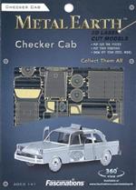 Checker Cab Taxi Metal Earth 3D Model Kit MMS007