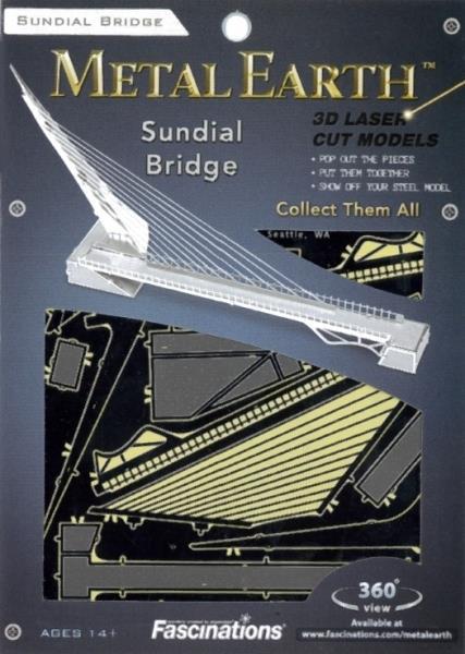 Sundial Bridge Turtle Bay California USA Metal Earth 3D Model Kit MMS031 - 2