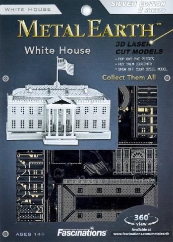 White House Casa Bianca Washington USA Metal Earth 3D Model Kit MMS032 - 2