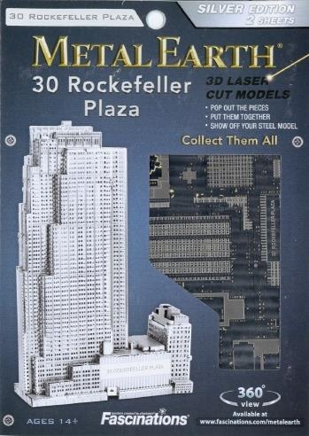 Rockefeller Plaza New York USA Metal Earth 3D Model Kit MMS061