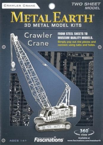 Gru Cingolata Crawler Crane Metal Earth 3D Model Kit MMS092 - 2