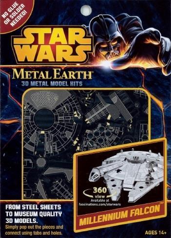 Star Wars Millennium Falcon Metal Earth 3D Model Kit MMS251