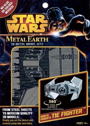 Star Wars Darth Vader's Tie Fighter Metal Earth 3D Model Kit MMS253