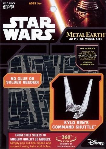 Star Wars Ep7 Kylo Ren's Command Shuttle Metal Earth 3D Model Kit MMS266