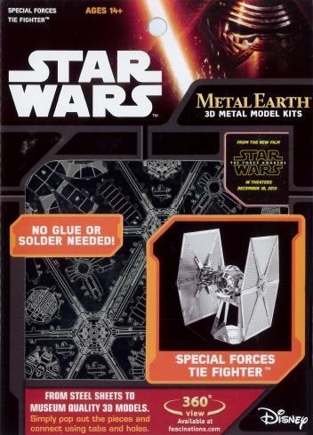 Star Wars Ep7 Special Forces Tie Fighter Metal Earth 3D Model Kit MMS267 - 2