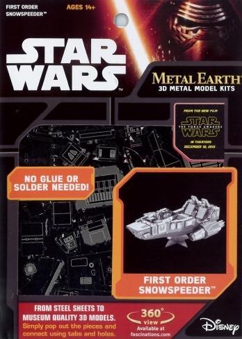 Star Wars Ep7 First Order Snowspeeder Metal Earth 3D Model Kit MMS268 - 2