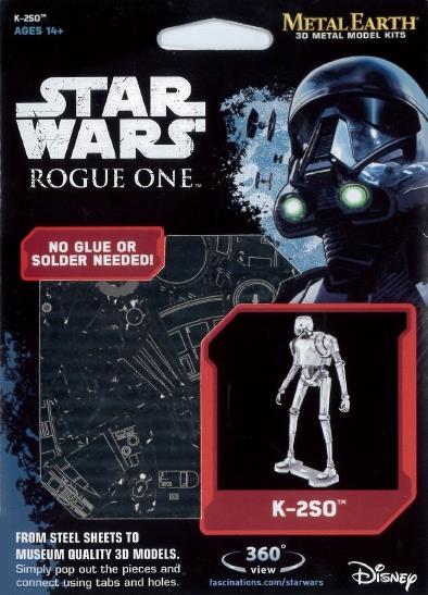 Star Wars Rogue One K-2SO Droid Metal Earth 3D Model Kit MMS275