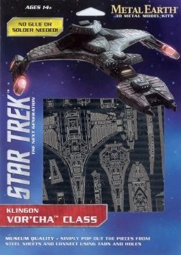 Star Trek Klingon Vor'cha Class Metal Earth 3D Model Kit MMS283