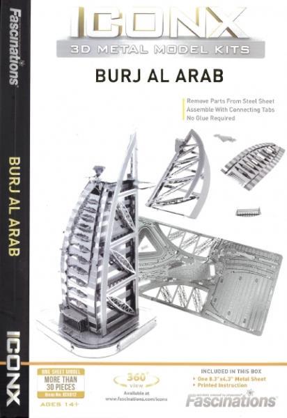 Burj Al Arab Dubai Metal Earth 3D Model Kit ICX012 - 2