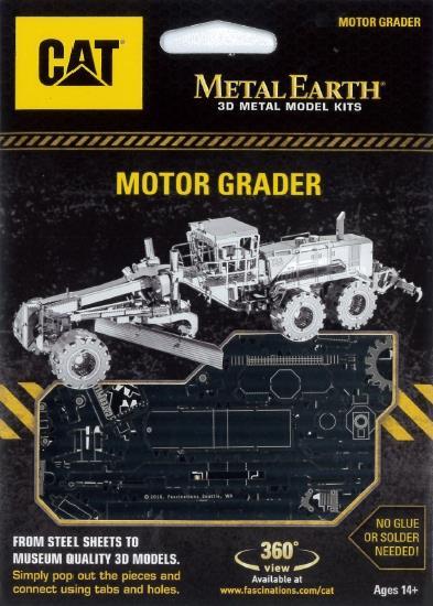 Cat Motor Grader Metal Earth 3D Model Kit Mms421