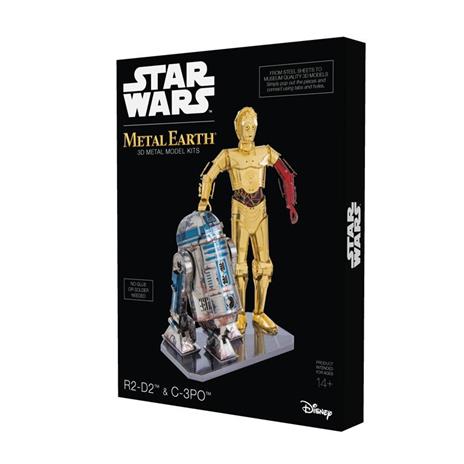 Star Wars C-3PO & R2-D2 Deluxe Colored Set Metal Earth 3D Model Kit MMG276 - 2