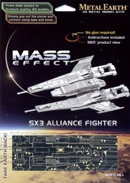 Mass Effect SX3 Alliance Fighter Metal Earth 3D Model Kit MMS310 - 2