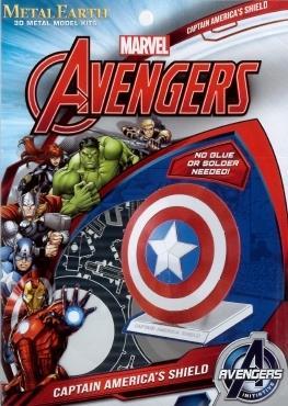 Avengers Marvel Scudo Di Captain America Colored Metal Earth 3D Model Kit MMS321 - 2