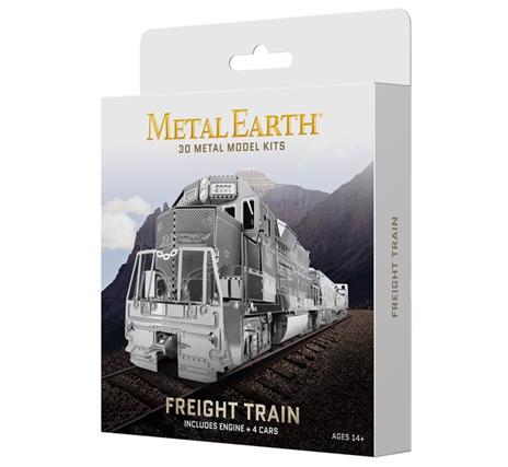 Freight Train Set Metal Earth 3D Model Kit MMG104