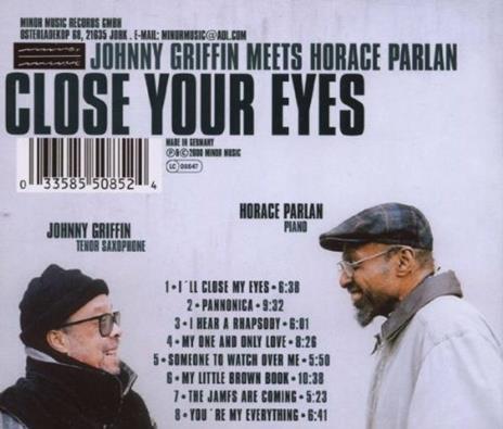 Close Your Eeyes - CD Audio di Johnny Griffin - 2