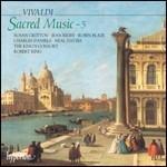 Musica sacra vol.5 - CD Audio di Antonio Vivaldi,Robert King,King's Consort