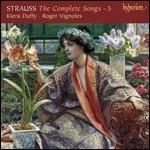 Lieder vol.5 - CD Audio di Richard Strauss,Roger Vignoles,Kiera Duffy