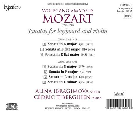 Sonate per violino - CD Audio di Wolfgang Amadeus Mozart - 2