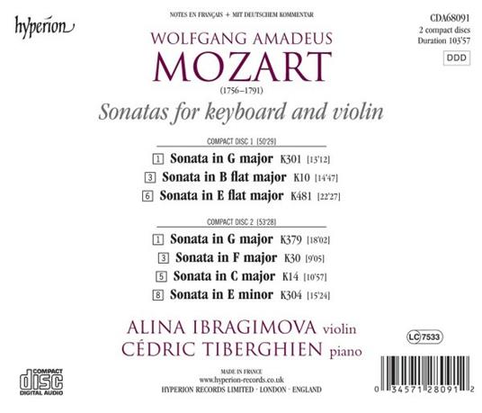 Sonate per violino - CD Audio di Wolfgang Amadeus Mozart - 2